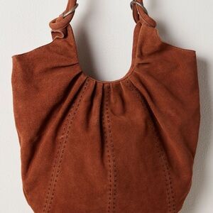 NWT Skadi Suede Scrunch Tote